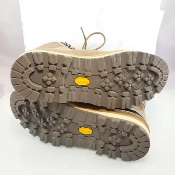 NWT$875 Moncler Men's Peka Leather Lace-Up Hiking Boots Sz 39 EU (US 6)